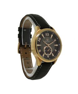 【送料無料】bulova 97l113 womens round analog brown mother of pearl leather watch