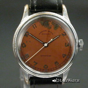 national watch eberhard hammer automatic waterproof bumper 33 mm ca 1940