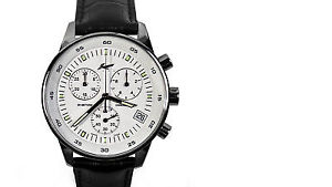 【送料無料】kahn prestige swiss analogue round wrist watch water resistant leather strap