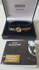 【送料無料】neues angebotladies 375 9ct gold accurist gold quartz wrist watch box amp; booklet 98g 【送料無料】neues angebotladies 375 9ct gold accurist gold quartz wrist watch box amp; booklet 98g