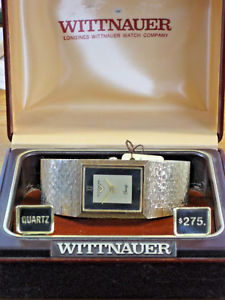 楽天hokushin【送料無料】longineswittnauer vintage quartz mens gold wrist watch w box amp; fresh battery