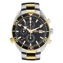 【送料無料】orologio lorenz dive 300 mt uomo oro nero 30046dd