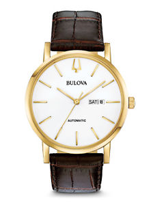 【送料無料】orologio bulova uomo automatic classic collection ip gold ref 97c107