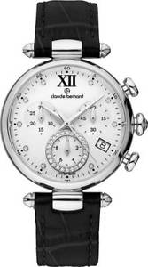 【送料無料】claude bernard dress code chronograph damenuhr 10215 3 apn1