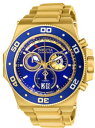 【送料無料】26050 invicta mens akula quartz chrono 300m gold tone stainless steel watc...