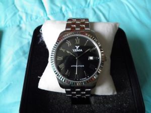 【送料無料】grande yema automatique neuve cadran noir chiffres romains lgance et tradition