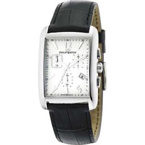 【送料無料】orologio uomo philip watch trafalgar r8271674001 chrono pelle nero swiss made