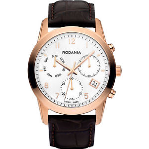 【送料無料】rodania celso swiss made 2510333 gents brown calfskin 40mm chronograph watch 【送料無料】rodania celso swiss made 2510333 gents brown calfskin 40mm chronograph watch