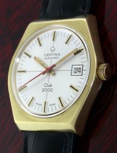 ̵vintage certina club 2000 automatic aus ca 1975 cal 25011 eta 2783