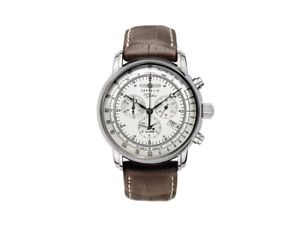 【送料無料】zeppelin fliegeruhr 76801 100 jahre zeppelin quarzuhr chronograph alarm