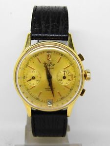 【送料無料】chronographe difor plaqu or mouvement landeron 189,vintage chrono 【送料無料】chronographe difor plaqu or mouvement landeron 189,vintage chrono