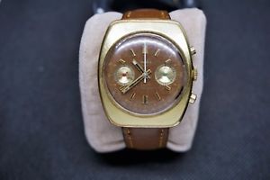 【送料無料】vintage early 70s rare emilia 2001s 38mm 2 register cronograph valjoux cal7733