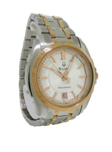 【送料無料】bulova precisionist 98b141 mens round analog date stainless steel watch