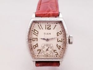 【送料無料】elgin gents 1930s 14k white go