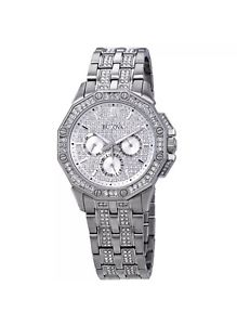 【送料無料】bulova crystal mens multifunction watch 96c134