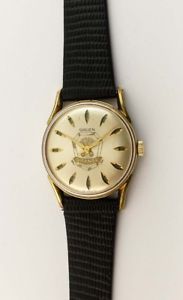 ̵gruen vintage day night jumping 24 hour marker wristwatch c1960s