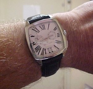 【送料無料】swiss maurice lacroix miros cossin reveil steel roman mi5027 40mm wrist watch