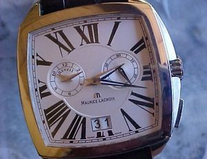 【送料無料】swiss maurice lacroix miros cossin reveil steel roman mi5027 40mm wrist watch