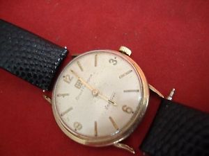 vintage wrist watch girard perregaux sea hawk b2128 10k gold field case swiss