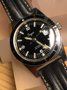 yzmontre vintage impec french skin diver automatique as tout acier rare