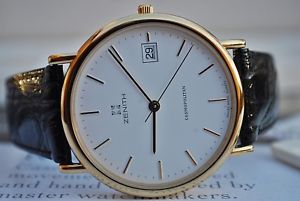 【送料無料】zenith cosmopolitan 270240337 quartz oversize gents vintage watch in box c1980