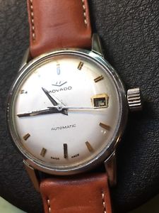 【送料無料】neues angebotmontre vintage movado 538 automatic 15241 acier 31mm swiss made date
