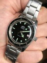 yzmaty besancon all steel vintage mens diver watch 36,4mm eta 2472