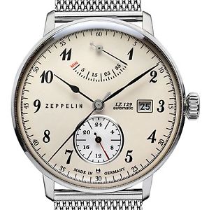 【送料無料】zeppelin 7060m4 hindenburg lz129 beige stahl automatik gangres date stahlb neu 【送料無料】zeppelin 7060m4 hindenburg lz129 beige stahl automatik gangres date stahlb neu