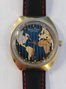 【送料無料】very rare vintage lucien piccard seashark world time works but not serviced(2)