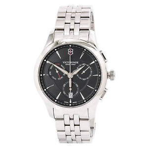 【送料無料】swiss army 241745 mens alliance chronograph steel bracelet watch