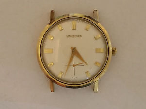 【送料無料】vintage 1965 longines mens 14k