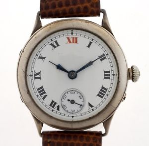 【送料無料】rotherhams english made vintage silver hallmarked wristwatch working order