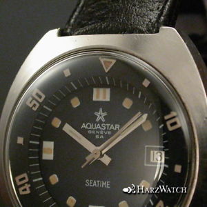 【送料無料】aquastar geneve seatime diver edelstahl automatic herrenuhr ca 1973 【送料無料】aquastar geneve seatime diver edelstahl automatic herrenuhr ca 1973