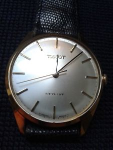 【送料無料】tissot stylist a carica manuale in oro 18 kt