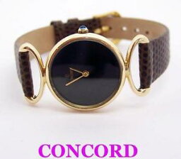 コンコルド 【送料無料】solid 14k yellow gold concord ladies quartz watch 358227* exlnt cond* serviced