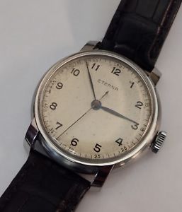 【送料無料】vintage eterna cal 852s jumbo 37mm wristwatch