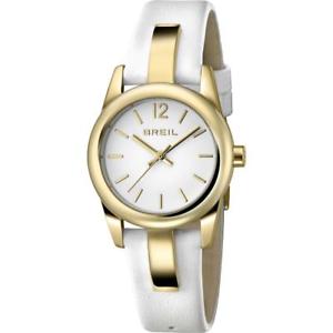 【送料無料】orologio donna breil liberty tw1397 vera pelle bianco gold dorato sub 50mt fiv