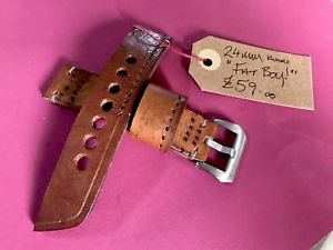 【送料無料】handmade leather watch strap, 