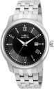 yzinvicta vintage 23012 mens round analog roman numeral stainless steelwatch