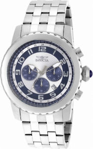 【送料無料】invicta specialty 19462 mens round periwinkle analog chronograph date watch