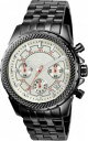 yzinvicta signature 7169 mens round silver tone chronograph date analog watch