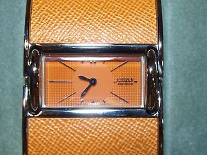 【送料無料】citize lady fashion watch, orange brownish color, ew9000 58w model,