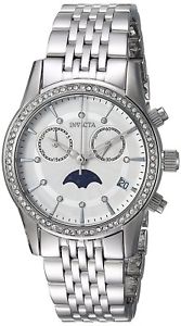 【送料無料】 womens invicta 22504 chronograph moon phase bracelet watch 【送料無料】 womens invicta 22504 chronograph moon phase bracelet watch