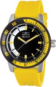 【送料無料】 mens invicta 7467 signature ii yellow rubber strap watch