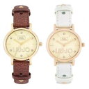 yzorologio donna liu jo luxury oldie pelle bianco marrone ros gold swarovski