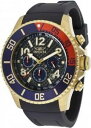 【送料無料】invicta pro diver 13730 mens round carbon analog chrongraph date watch