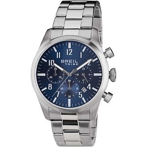 【送料無料】orologio breil tribe classic elegance uomo ew0226 acciaio watch blu cronografo