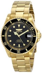 invicta mens pro diver automatic 200m gold plated stainless steel watch 8929ob※注意※NYからの配送になりますので2週間前後お時間をいただきます。人気の商品は在庫が無い場合がございます。ご了承くださいませ。サイズの種類の商品は購入時の備考欄にご希望のサイズをご記載ください。　携帯メールでの登録ですと楽天からのメールが届かない場合がございます。