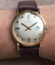 【送料無料】vintage 1970s timex british calendar watch