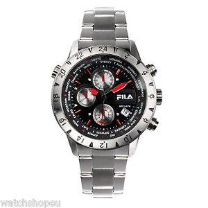 【送料無料】 fila 38007001 mens chronograph watch 2 year warranty